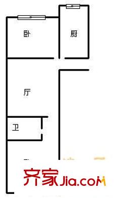城市花園 2室 戶型圖