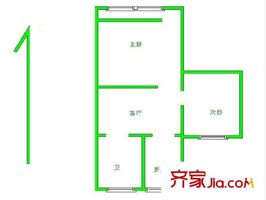 石鼓路小區(qū)戶型圖戶型圖2室 2室1廳1衛(wèi)1廚