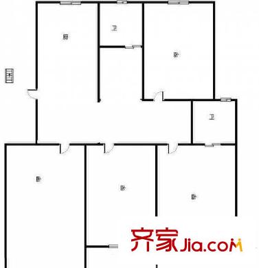 紅山機(jī)電花園戶型圖戶型圖 3室 3室2廳2衛(wèi)1廚