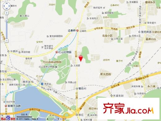紅山機(jī)電花園交通圖