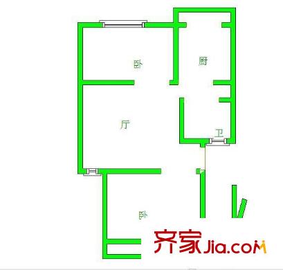 愛達(dá)花園蘭花園戶型圖戶型圖2室 2室2廳1衛(wèi)1廚