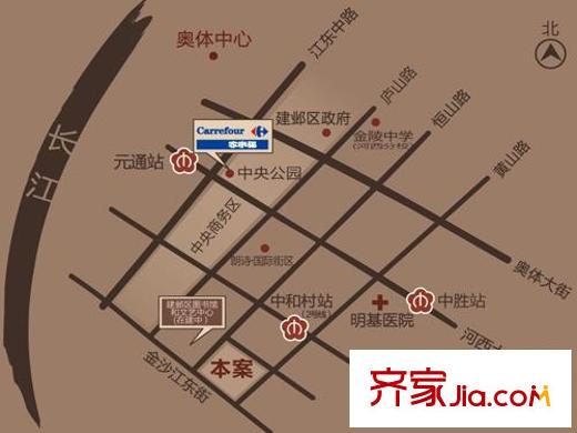 中北品尚交通圖區(qū)位圖