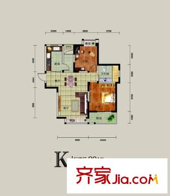 中北品尚戶型圖戶型圖 2室 2室2廳2衛(wèi)