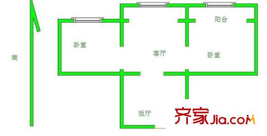 淵聲巷小區(qū)戶型圖戶型圖 2室 2室1廳1衛(wèi)1廚