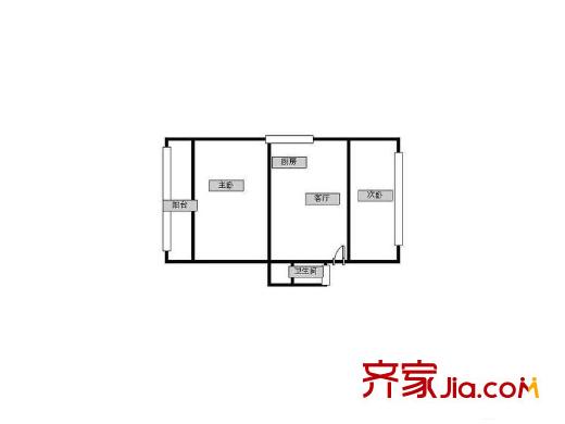 淵聲巷小區(qū)戶型圖戶型圖 2室 2室1廳1衛(wèi)1廚
