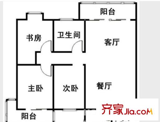 雙和園戶型圖戶型圖 3室 