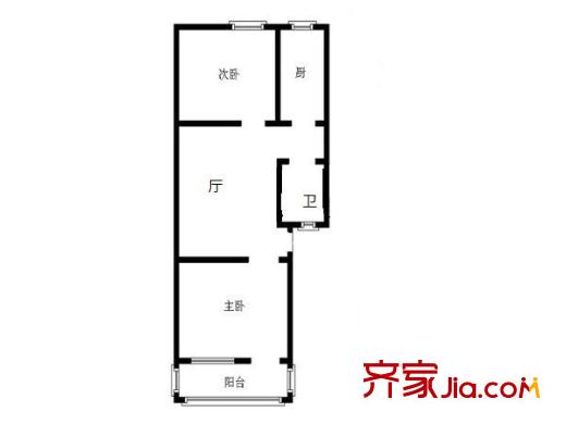 漢口西路小區(qū)戶型圖戶型圖 2室 2室2廳1衛(wèi)1廚