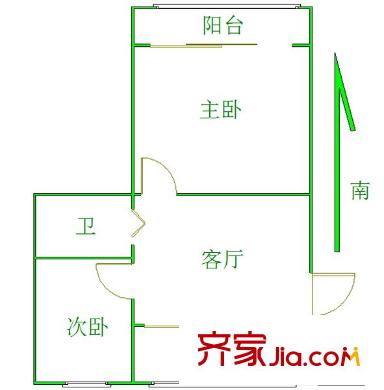 露園戶型圖戶型圖2室 2室1廳1衛(wèi)1廚