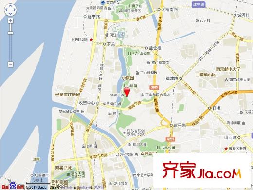鼓樓金城花園交通圖