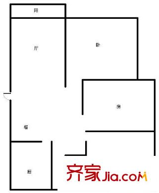 堯順家園戶型圖戶型圖  3室 3室2廳1衛(wèi)1廚