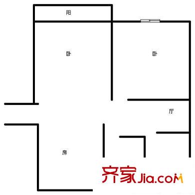堯化新村戶型圖戶型圖  3室 3室1廳1衛(wèi)1廚