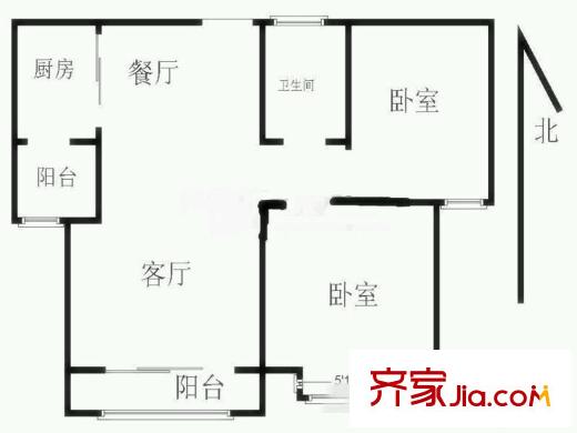 云河灣戶型圖戶型圖2室 2室2廳1衛(wèi)1廚