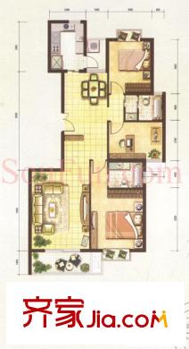 云河灣戶型圖戶型圖 3室 3室2廳2衛(wèi)1廚