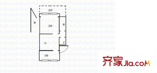 小市街小區(qū)戶型圖 戶型圖 2室 2室1廳1衛(wèi)1廚