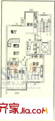 帝都嘉園 戶型圖