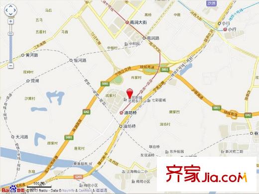 首創(chuàng)天邁廣場(chǎng)交通圖(2013.1.20)