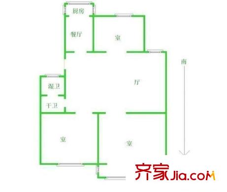 石城家園戶型圖戶型圖 3室 3室2廳1廚
