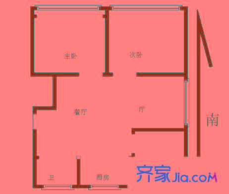 石城家園戶型圖戶型圖3室 3室2廳1衛(wèi)1廚