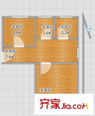 觀音里戶型圖戶型圖 2室 2室1廳1衛(wèi)1廚