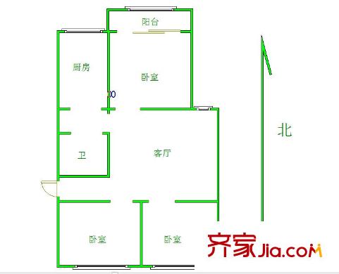 開源小區(qū)戶型圖戶型圖 3室 3室1廳1衛(wèi)1廚
