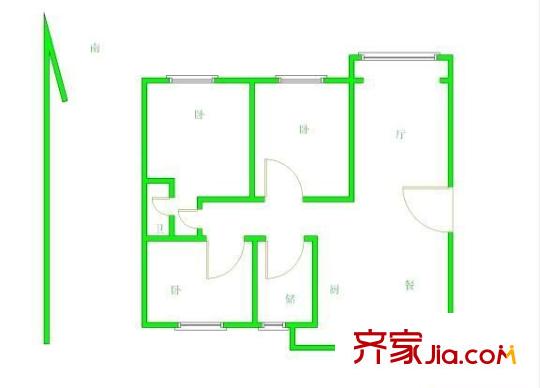 博學(xué)苑戶(hù)型圖戶(hù)型圖 3室 3室1廳1衛(wèi)1廚