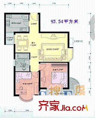 裕華名居城戶型圖戶型圖 2室 2室2廳1衛(wèi)1廚