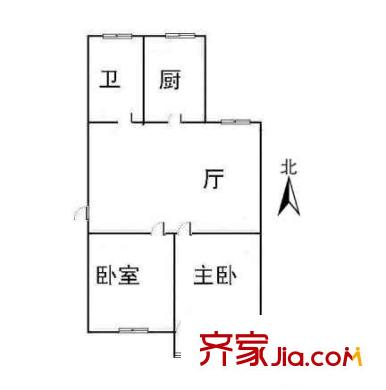 建寧路住宅戶型圖戶型圖 2室 2室1廳1衛(wèi)1廚
