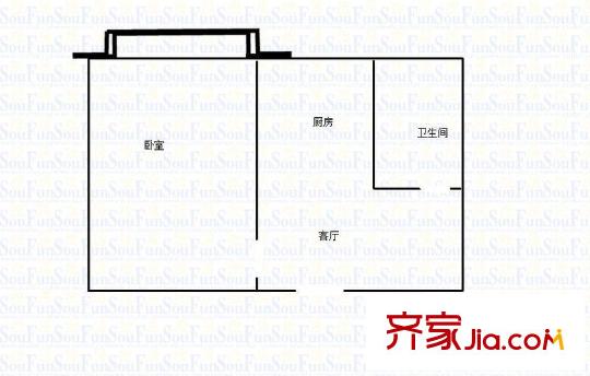 建寧路住宅戶型圖戶型圖1室 1室1廳1衛(wèi)1廚