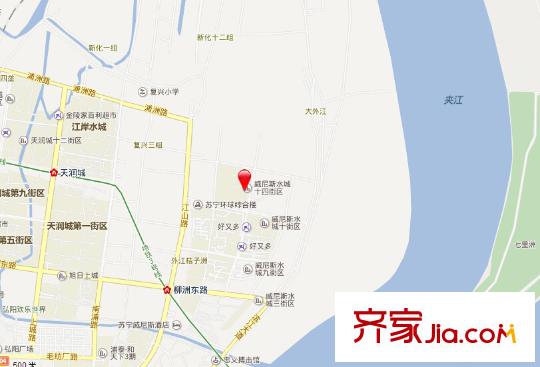 威尼斯水城第十四街區(qū)交通圖