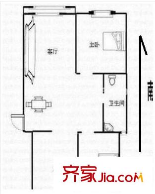 金基翠城戶型圖 戶型圖 2室 2室2廳1衛(wèi)1廚