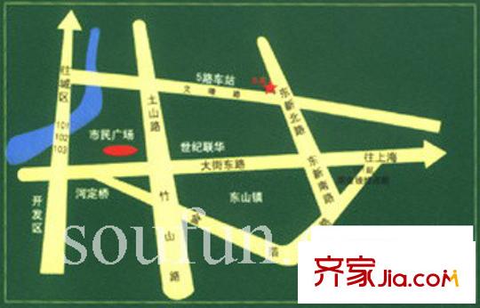 匯景新苑交通圖