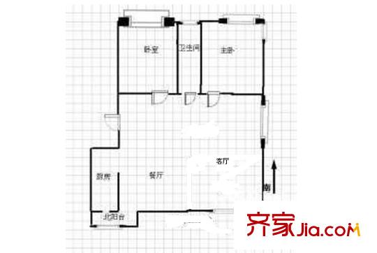 香緹麗舍戶型圖戶型圖2室 2室2廳1衛(wèi)1廚