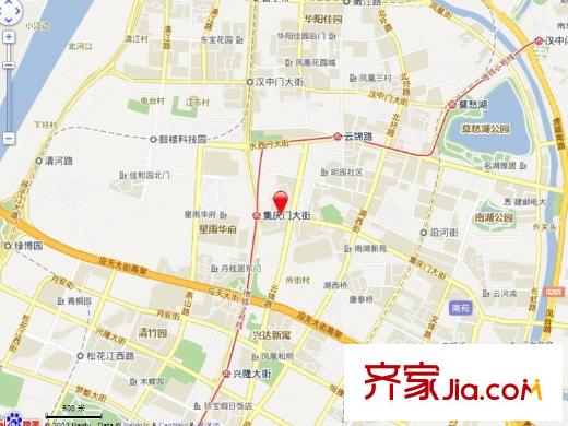 白鷺花園交通圖