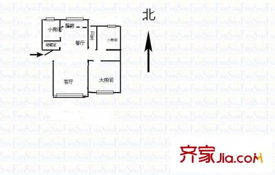 興都花園戶型圖戶型圖 3室   3室2廳1衛(wèi)1廚