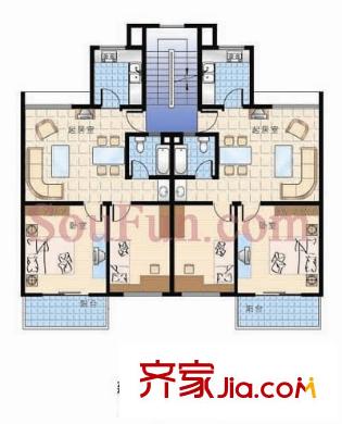 興都花園戶型圖 戶型圖 2室 2室1廳