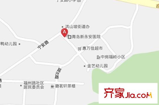 福嶺小區(qū)交通圖 