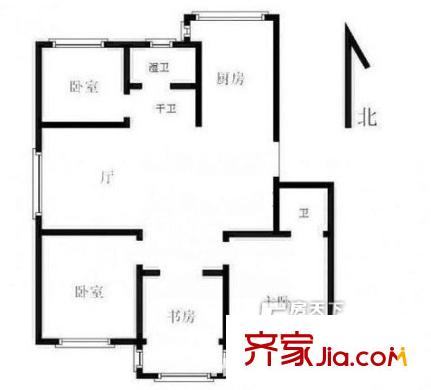 東寶花園戶型圖戶型圖 4室 4室2廳2衛(wèi)1廚