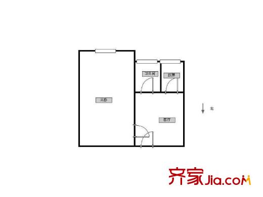 迎江園戶型圖戶型圖 1室 1室1廳1衛(wèi)1廚