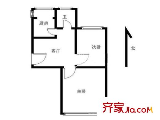 迎江園戶型圖戶型圖 2室 2室1廳1衛(wèi)1廚
