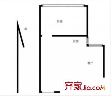 匯金旗林大廈戶型圖戶型圖 1室 1室1廳1衛(wèi)1廚