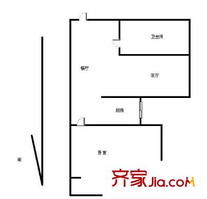 匯金旗林大廈戶型圖戶型圖 1室 1室1廳1衛(wèi)1廚