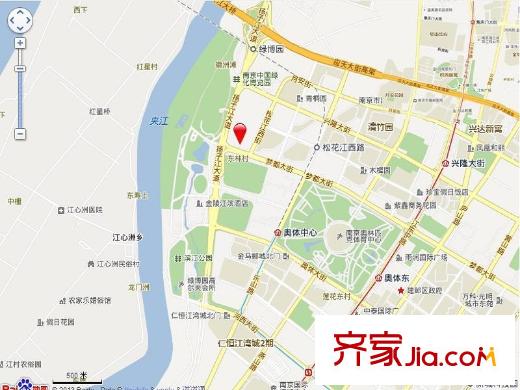 御江金城交通圖