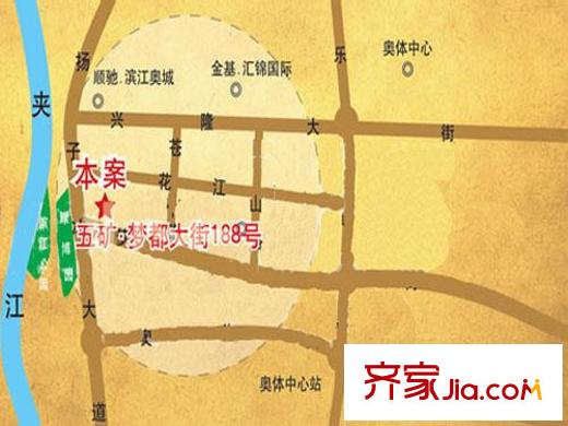 御江金城交通圖