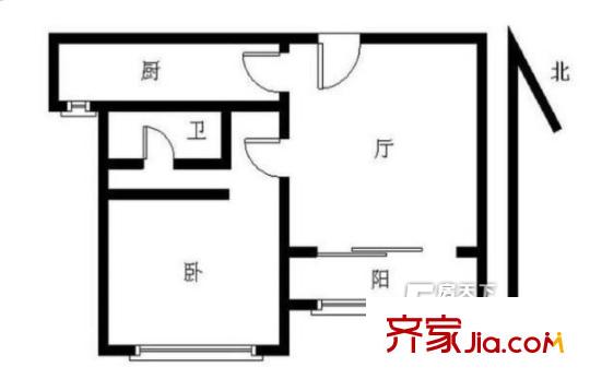 萬科金域緹香戶型圖戶型圖1室 1室1廳1衛(wèi)1廚