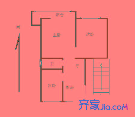 鎮(zhèn)江路小區(qū)戶型圖戶型圖 2室 2室1廳1衛(wèi)1廚