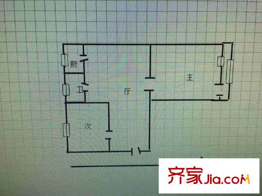 鎮(zhèn)江路小區(qū)戶型圖戶型圖2室 2室1廳1衛(wèi)1廚