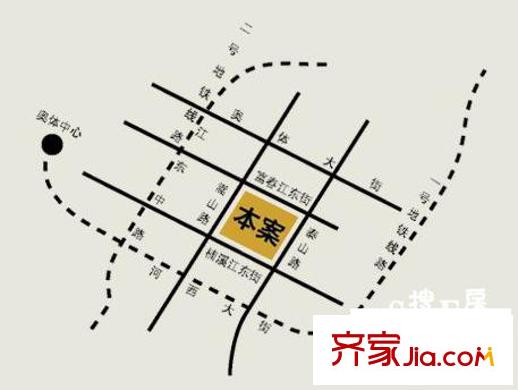 萬科金域緹香交通圖