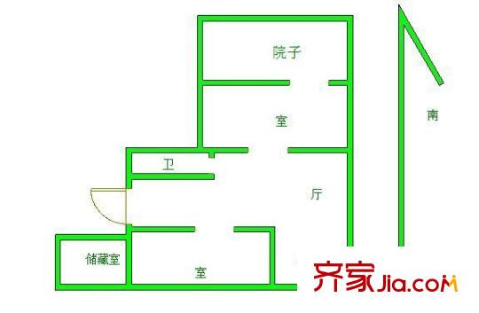 三牌樓小區(qū)戶型圖戶型圖2室 2室1廳1衛(wèi)1廚