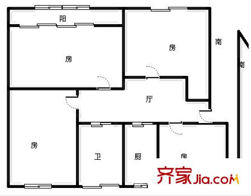 三牌樓小區(qū)戶(hù)型圖戶(hù)型圖 4室 4室1廳1衛(wèi)1廚