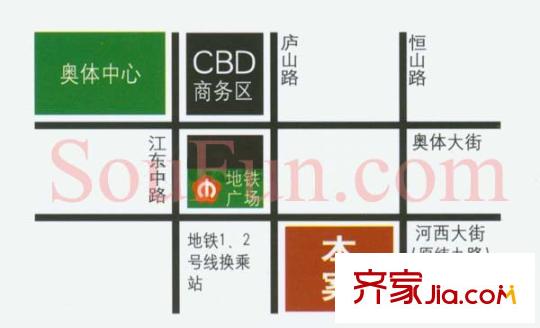 朗詩國際街區(qū)交通圖